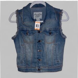 American Rag Denim Jean Vest Festival Y2K Women’s Sz S NWT